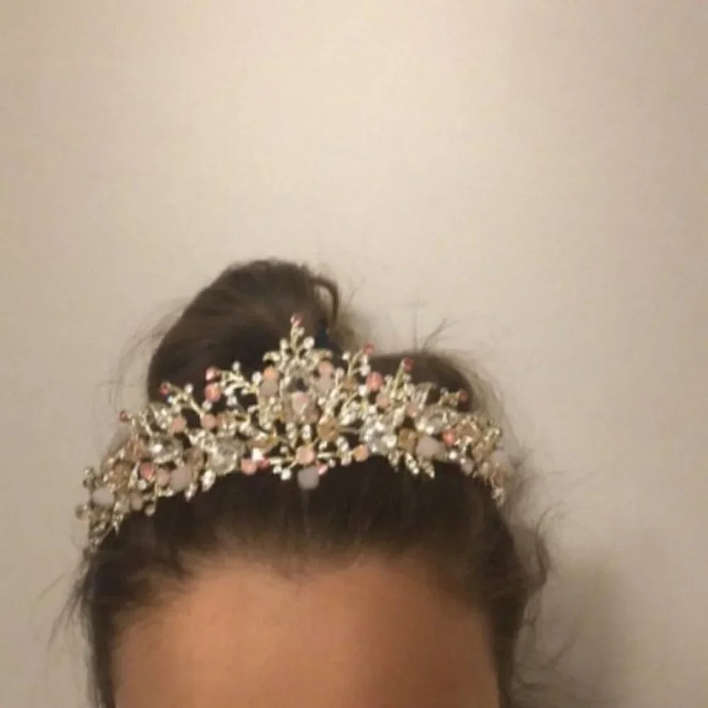 Diadem+earring Crown wedding Tiara jewelry